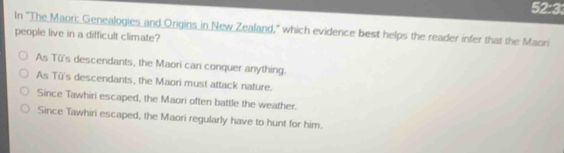 in \the maori: genealogies and origins in new zealand,\ which evidence …