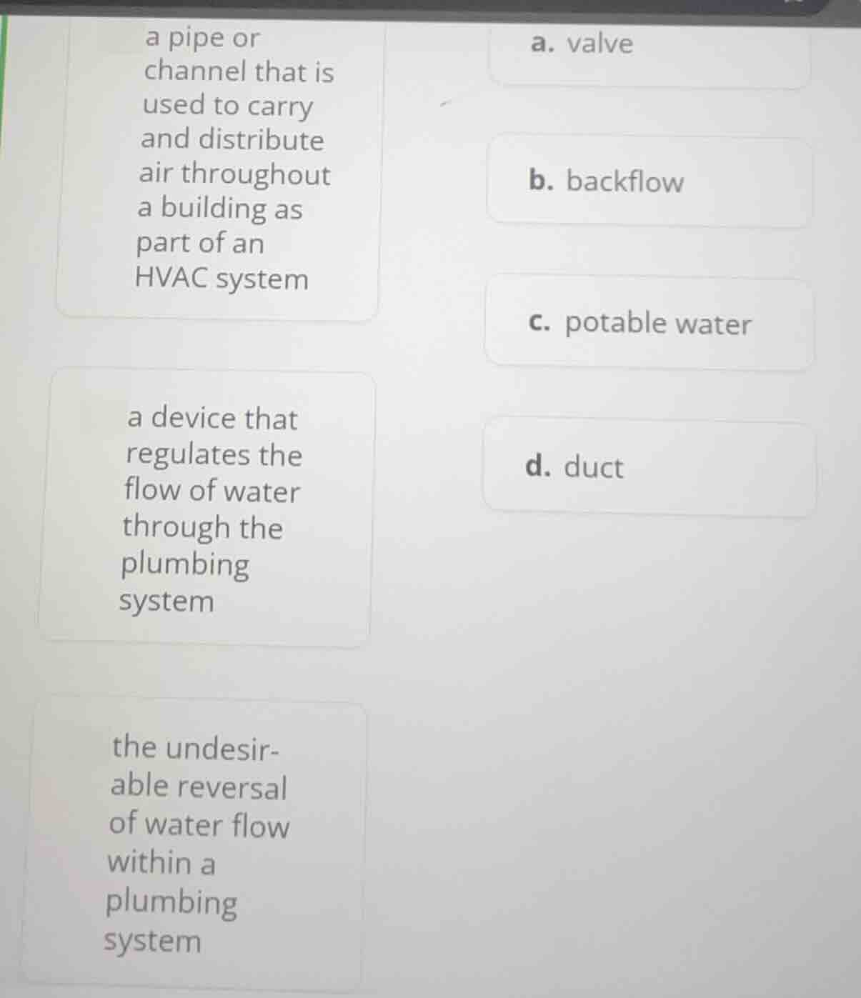 a pipe or channel that is used to carry and distribute air throughout a…