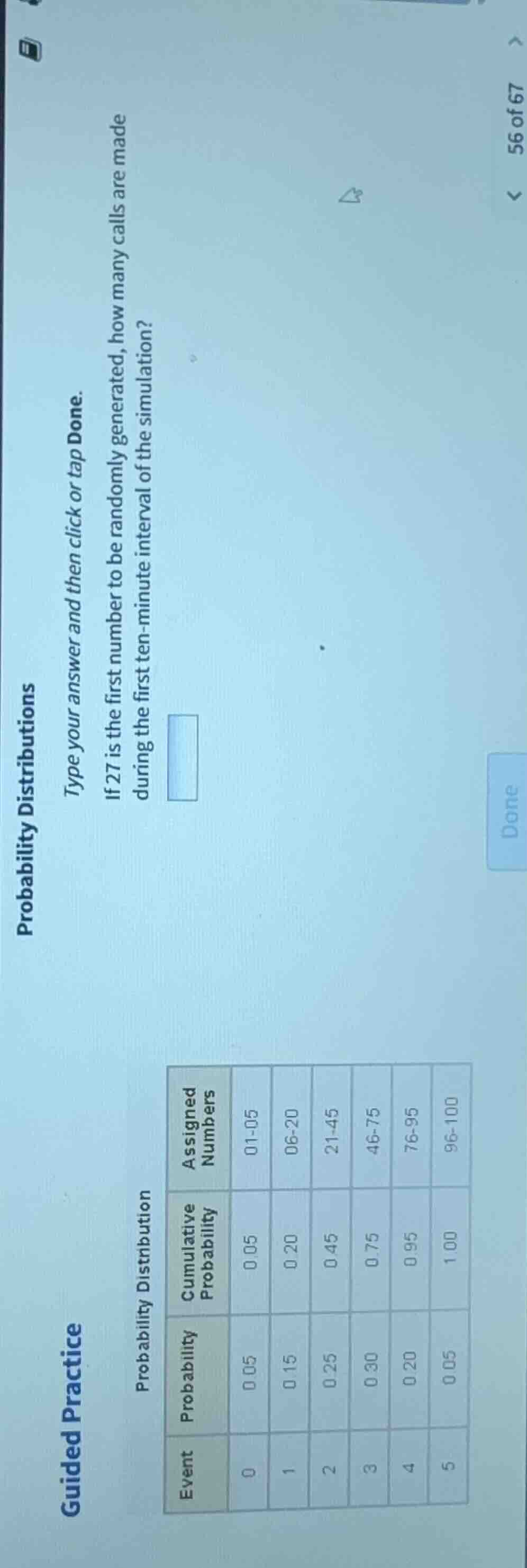 probability distributions guided practice type your answer and then cli…