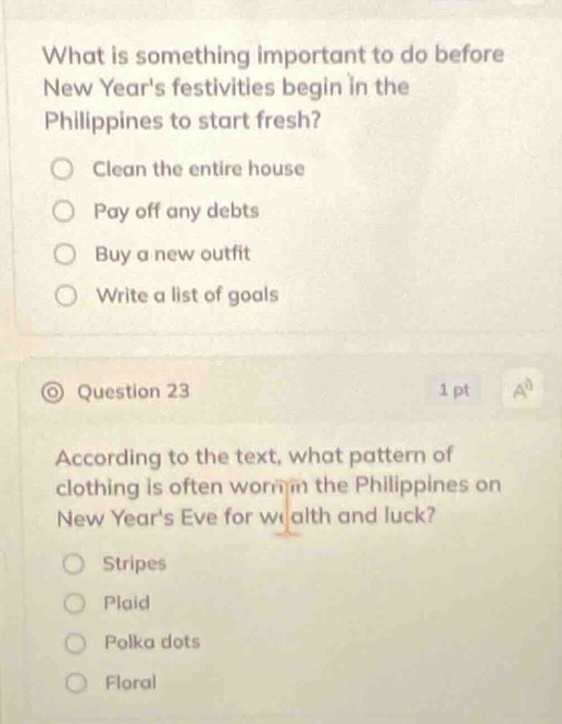 what is something important to do before new years festivities begin in…