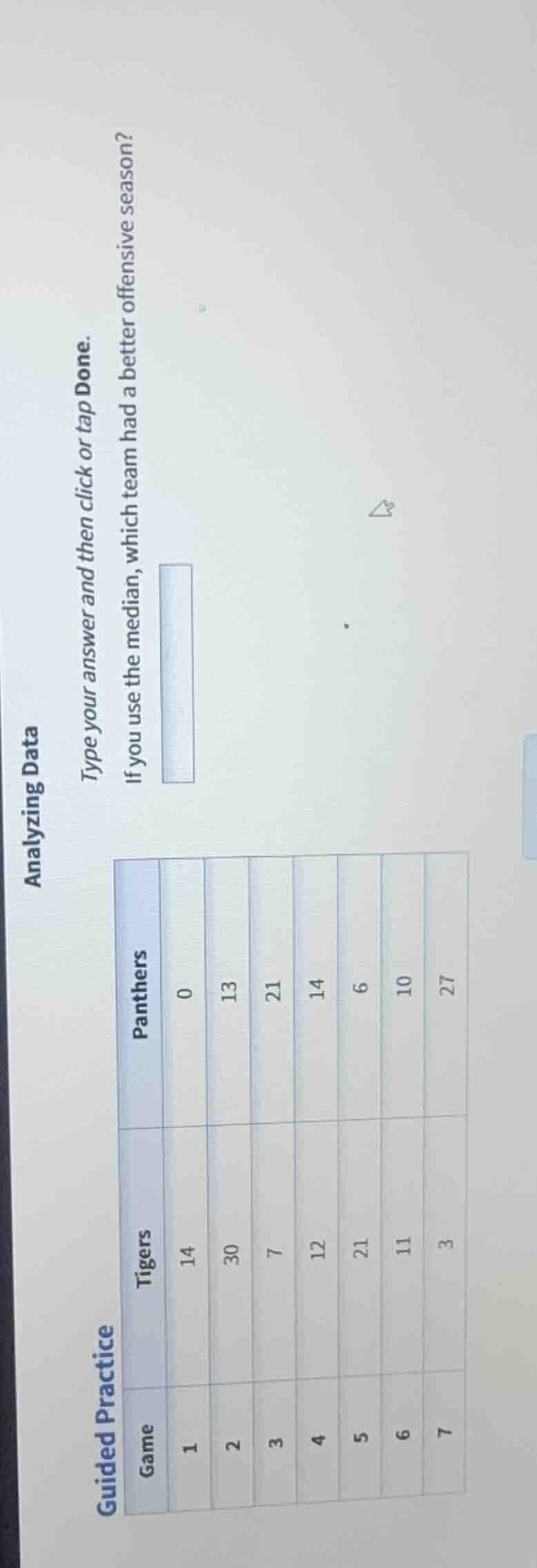 analyzing data type your answer and then click or tap done. if you use …