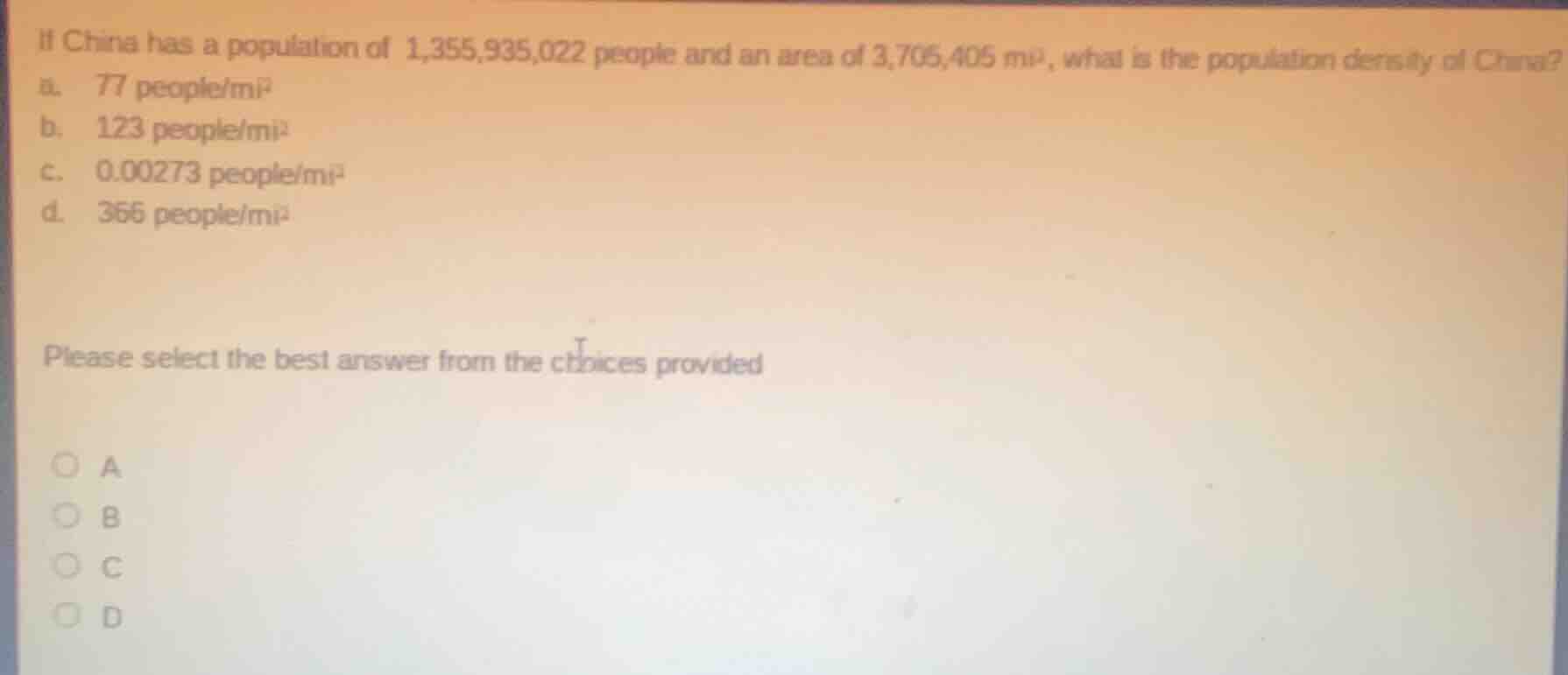 if china has a population of 1,355,935,022 people and an area of 3,705,…