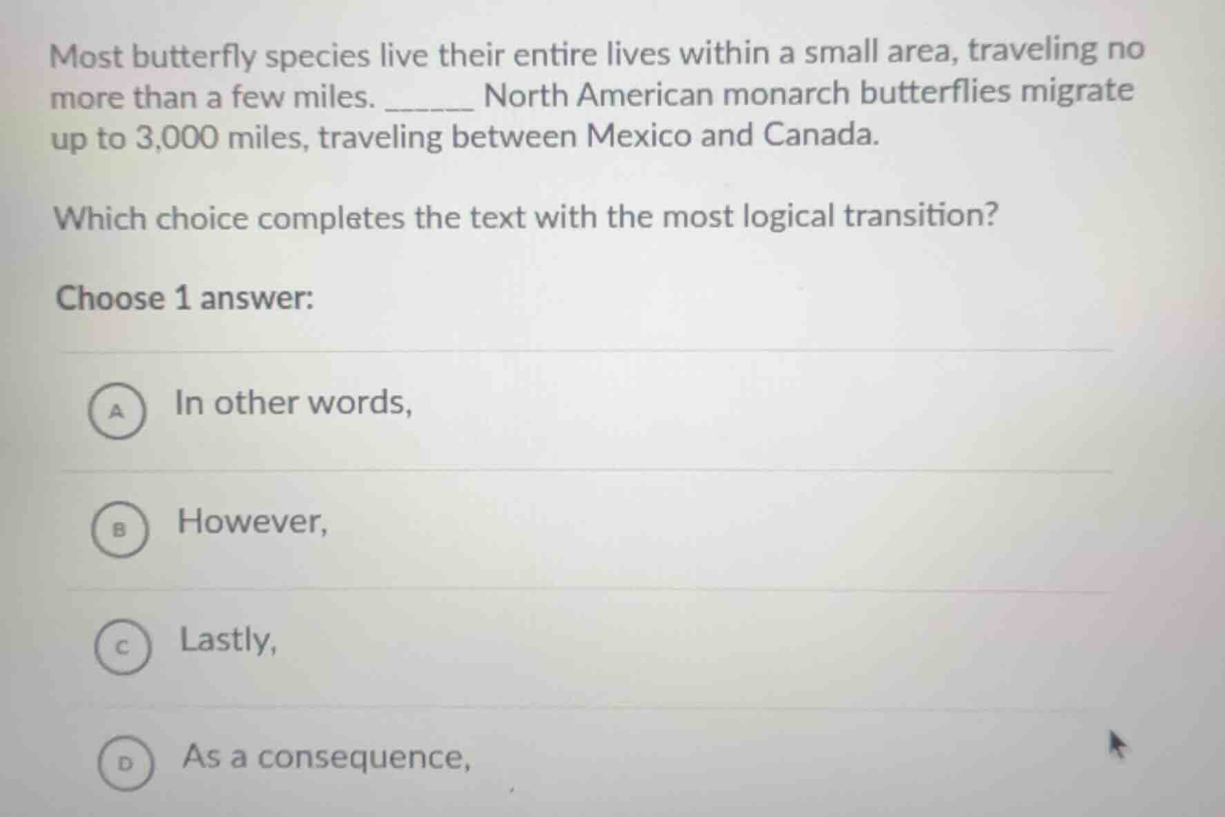 most butterfly species live their entire lives within a small area, tra…