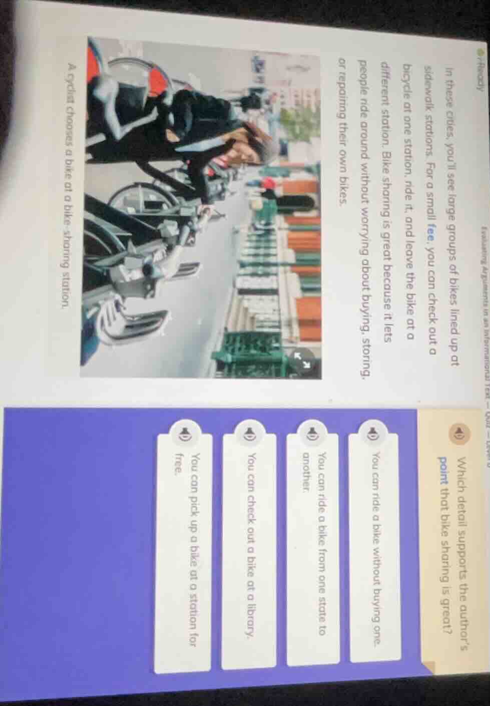 in these cities, youll see large groups of bikes lined up at sidewalk s…