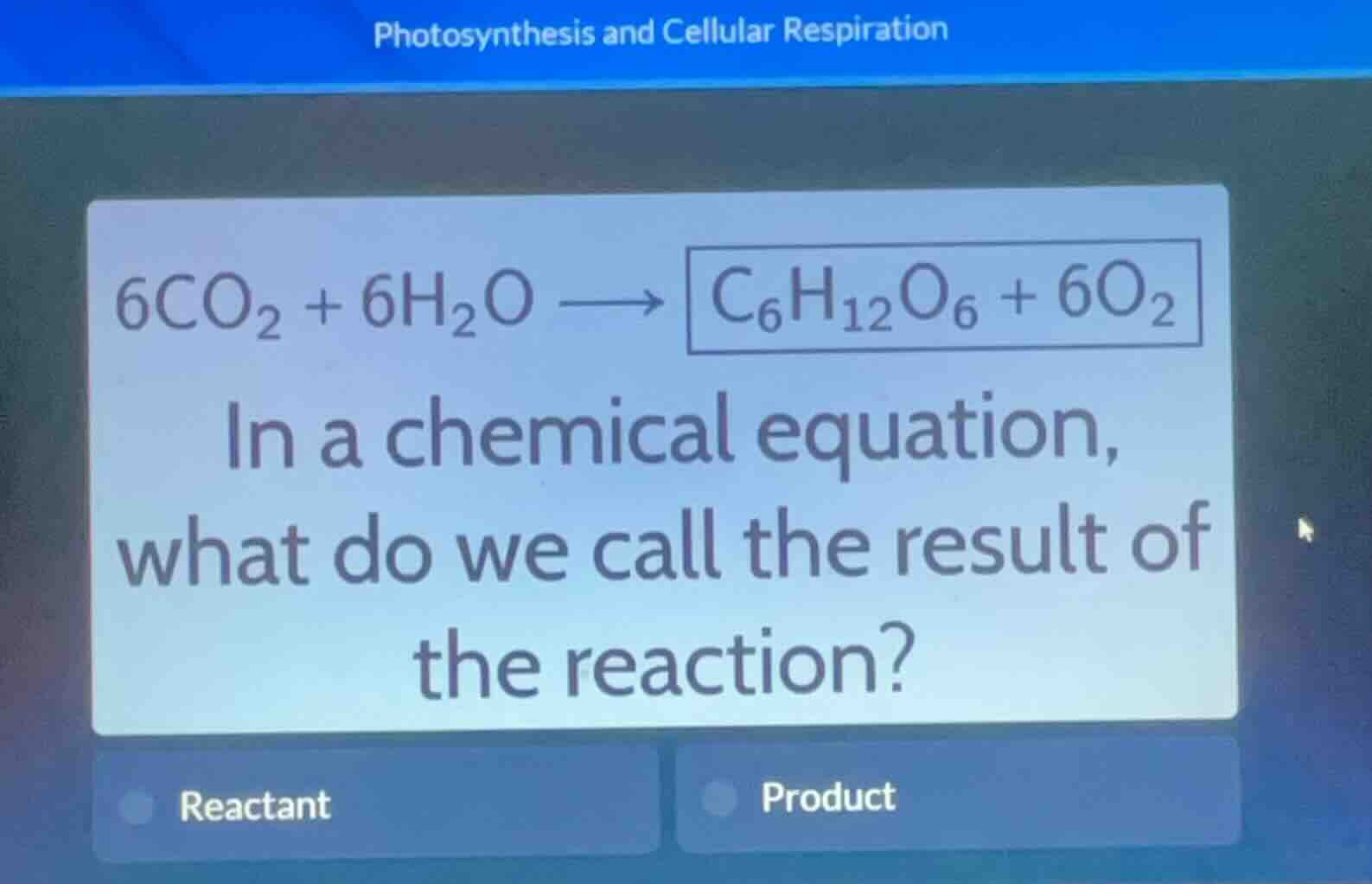 photosynthesis and cellular respiration $6\\ce{co_{2}} + 6\\ce{h_{2}o} …