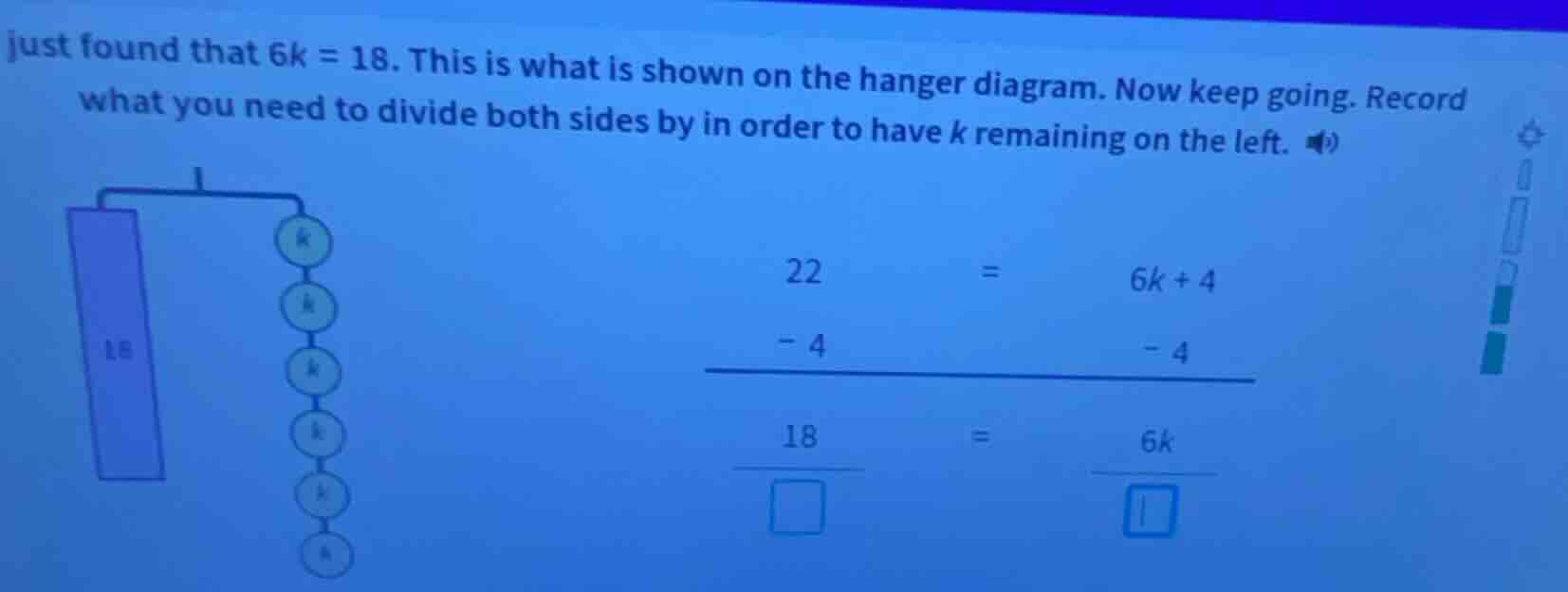 just found that 6k = 18. this is what is shown on the hanger diagram. n…