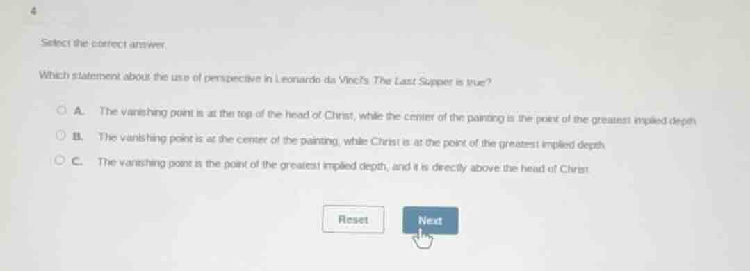 4 select the correct answer. which statement about the use of perspecti…