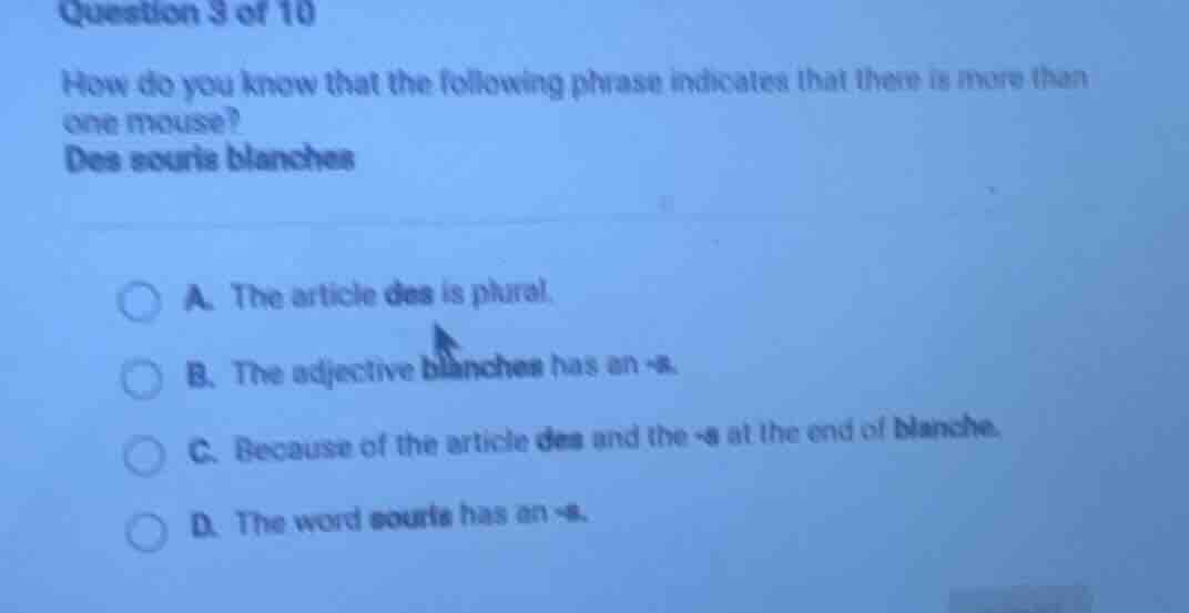 question 3 of 10 how do you know that the following phrase indicates th…