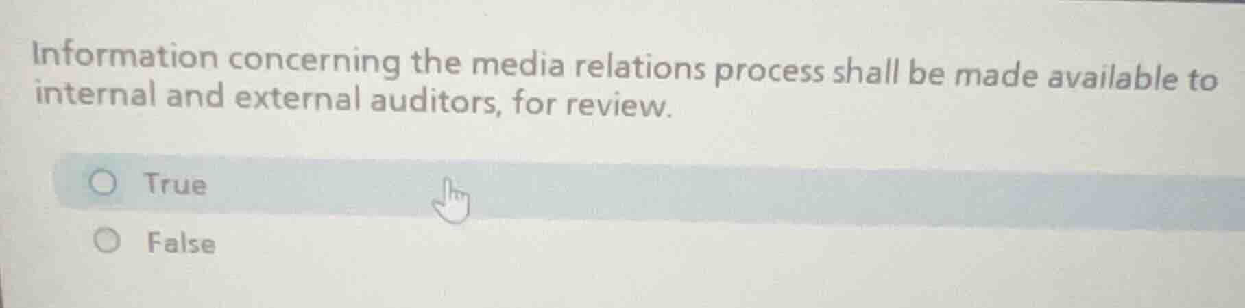information concerning the media relations process shall be made availa…