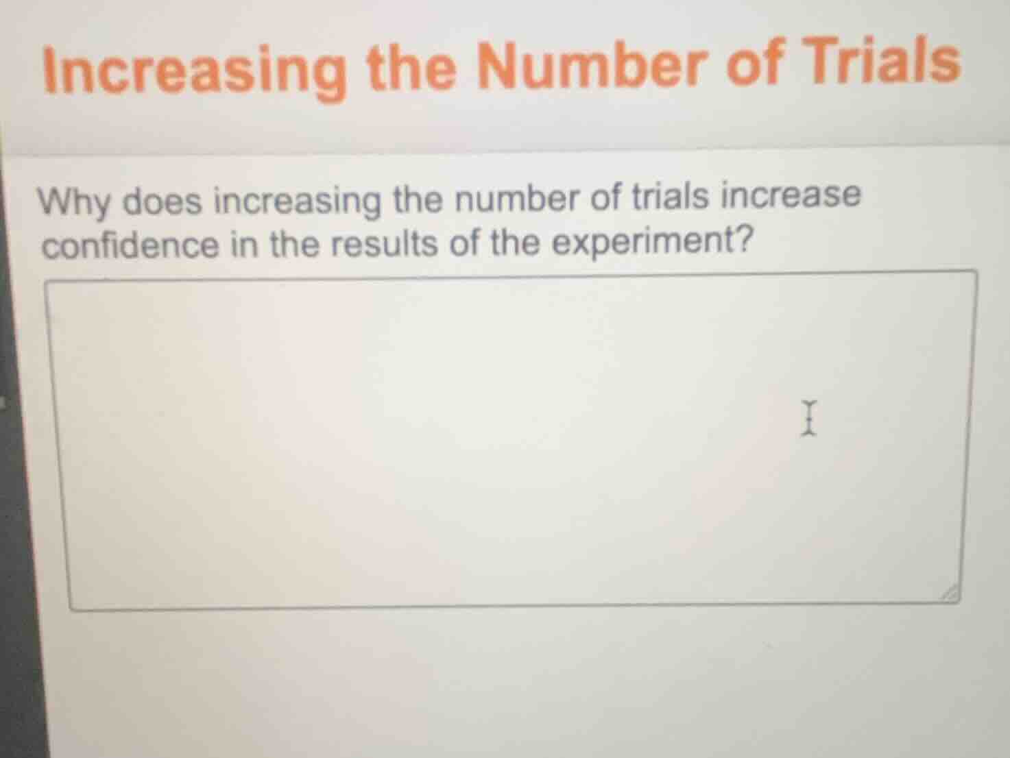 increasing the number of trials why does increasing the number of trial…