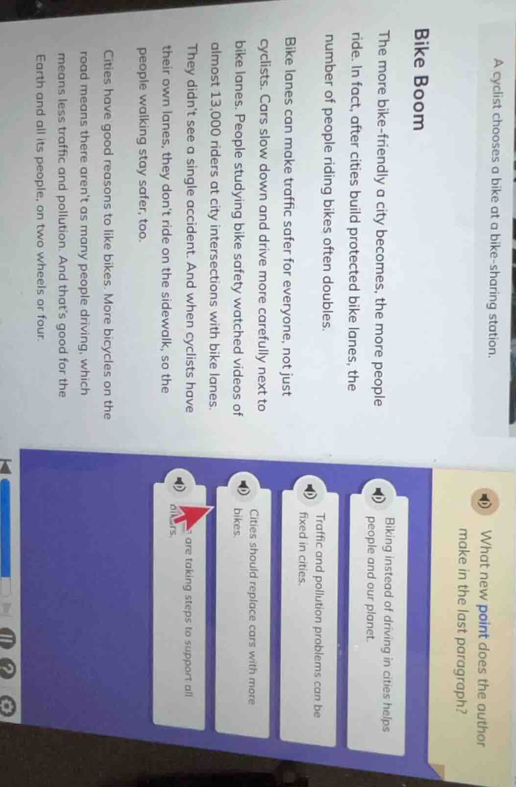 a cyclist chooses a bike at a bike - sharing station. bike boom the mor…