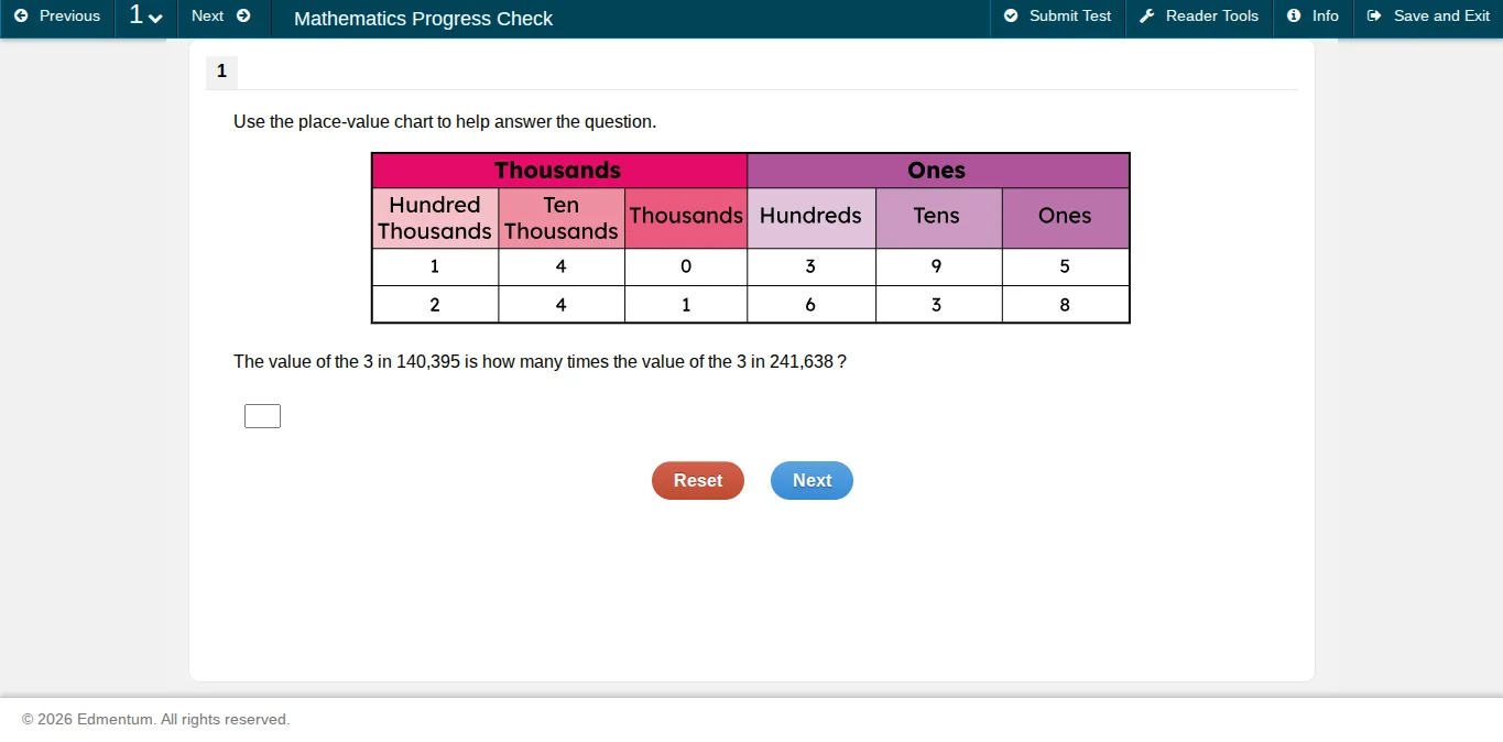 use the place - value chart to help answer the question. the place - va…