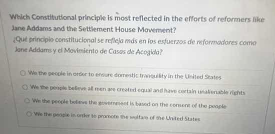 which constitutional principle is most reflected in the efforts of refo…