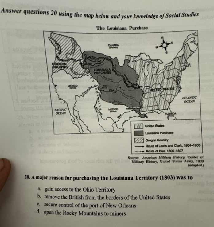 answer questions 20 using the map below and your knowledge of social st…
