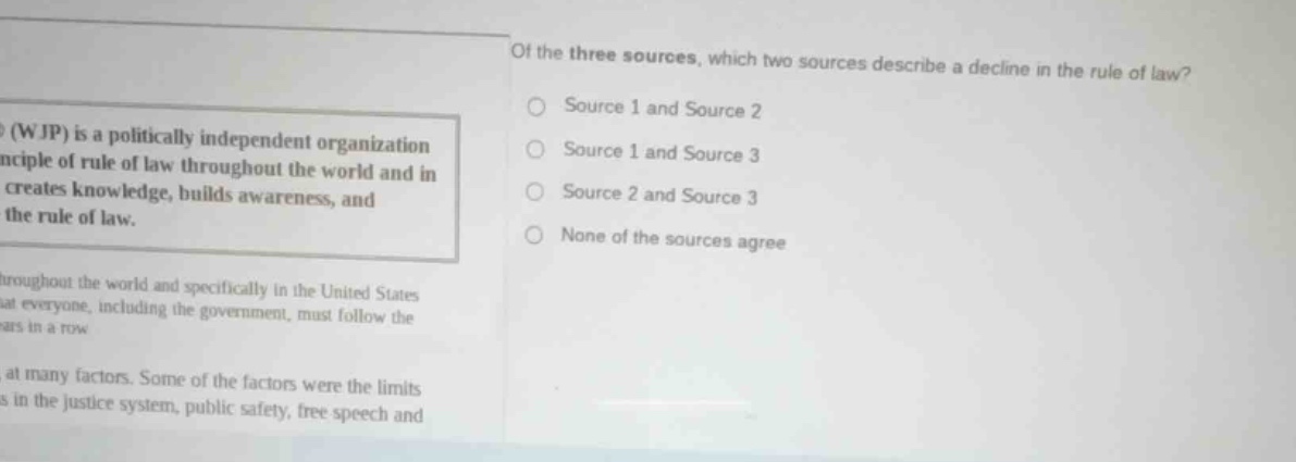(wjp) is a politically independent organization ciple of rule of law th…