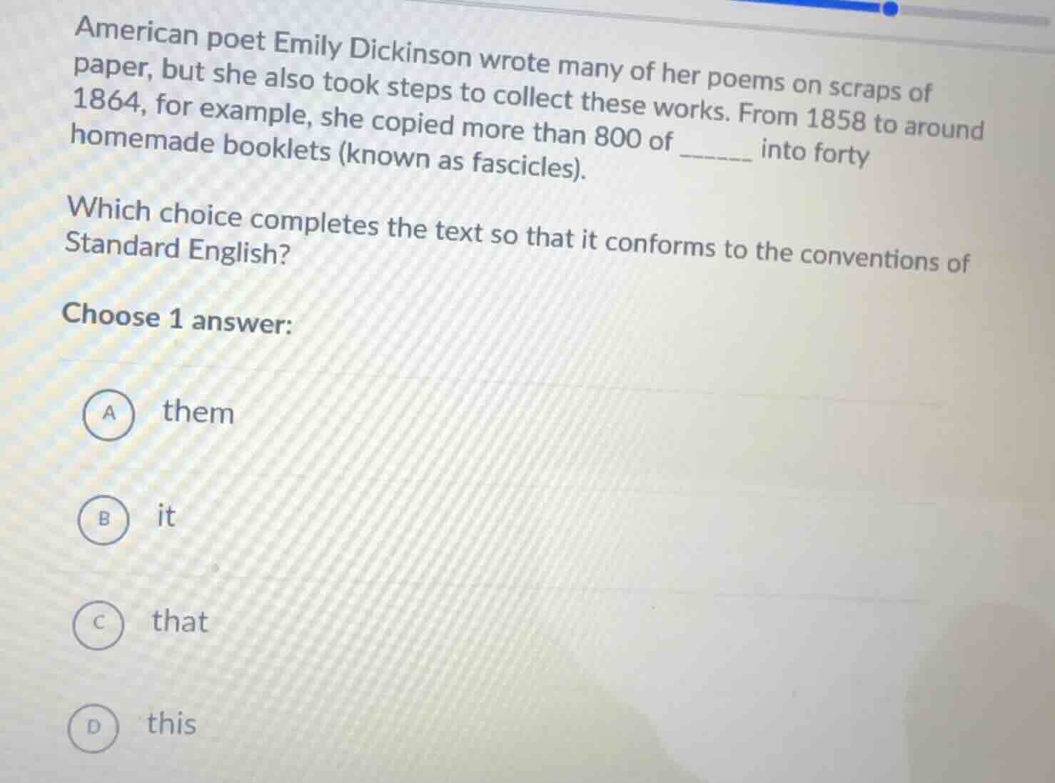 american poet emily dickinson wrote many of her poems on scraps of pape…