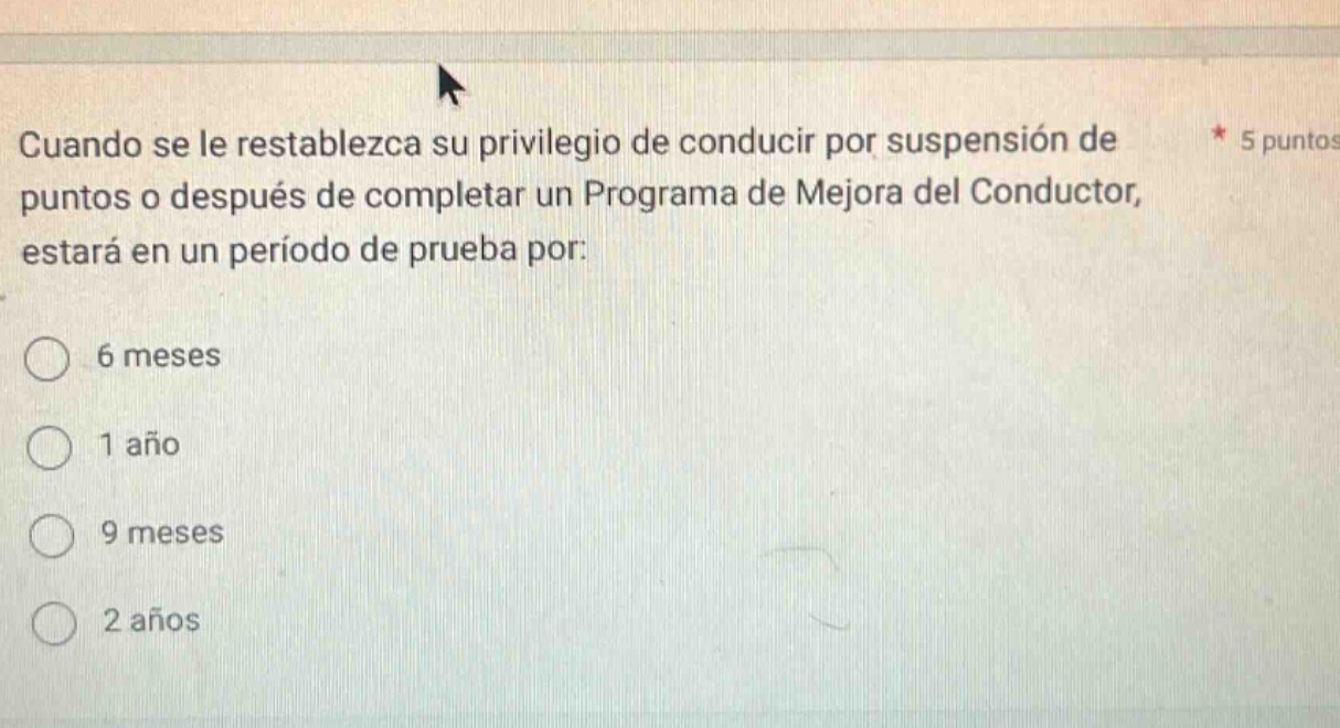 cuando se le restablezca su privilegio de conducir por suspensión de pu…