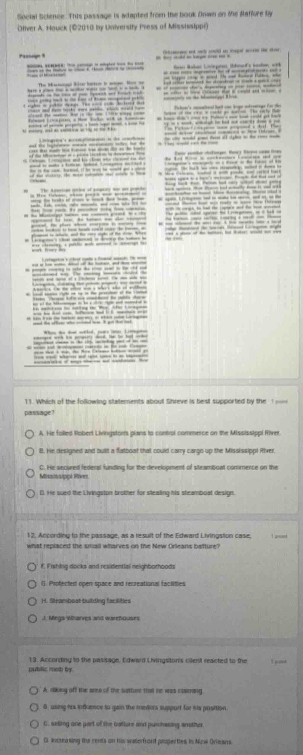 social science. this passage is adapted from the book down on the batur…