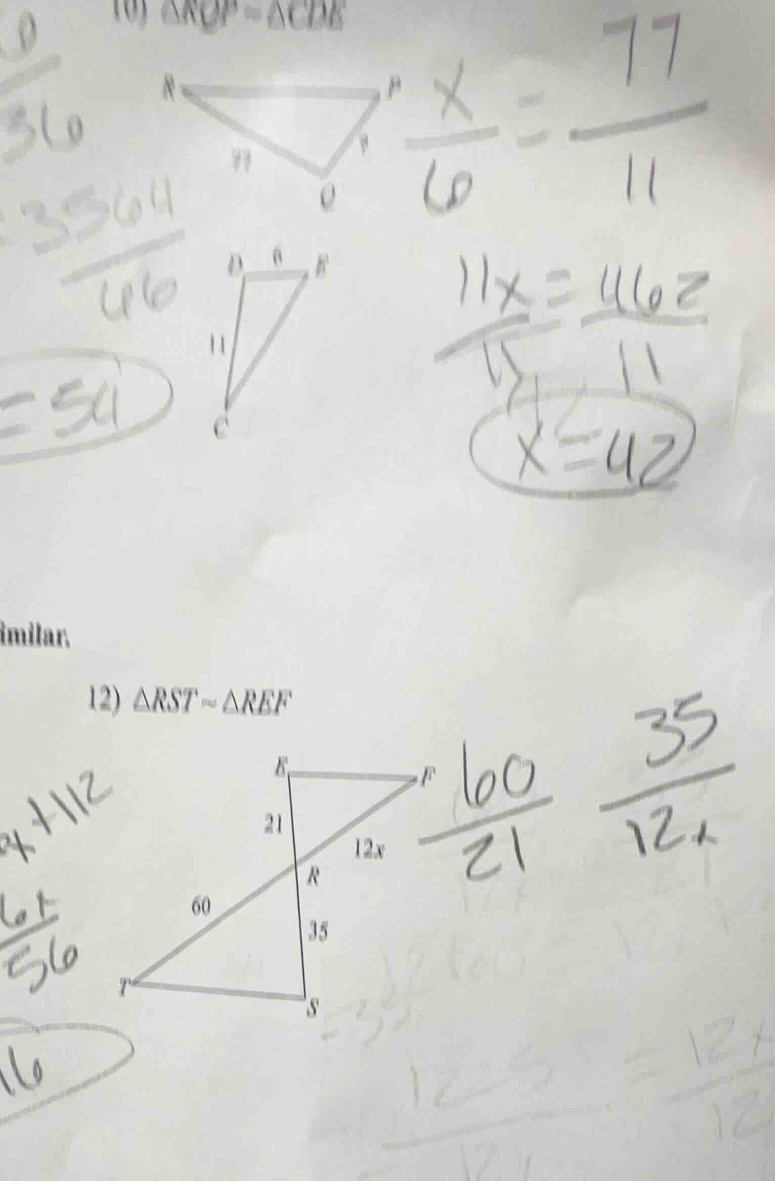 10) δnqp ~ δcde 12) δrst ~ δref
