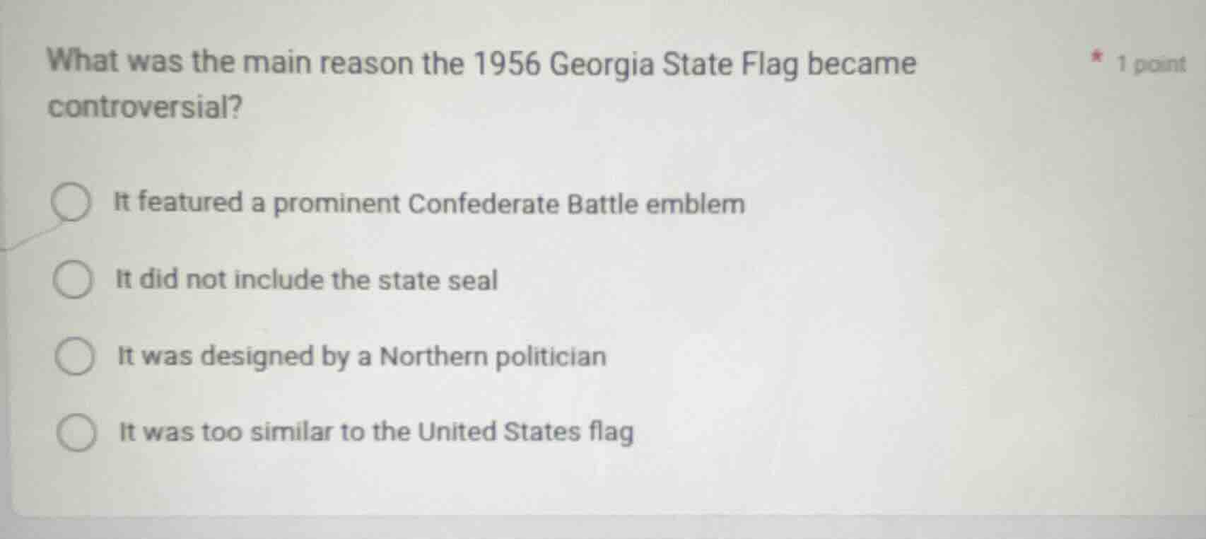 what was the main reason the 1956 georgia state flag became controversi…