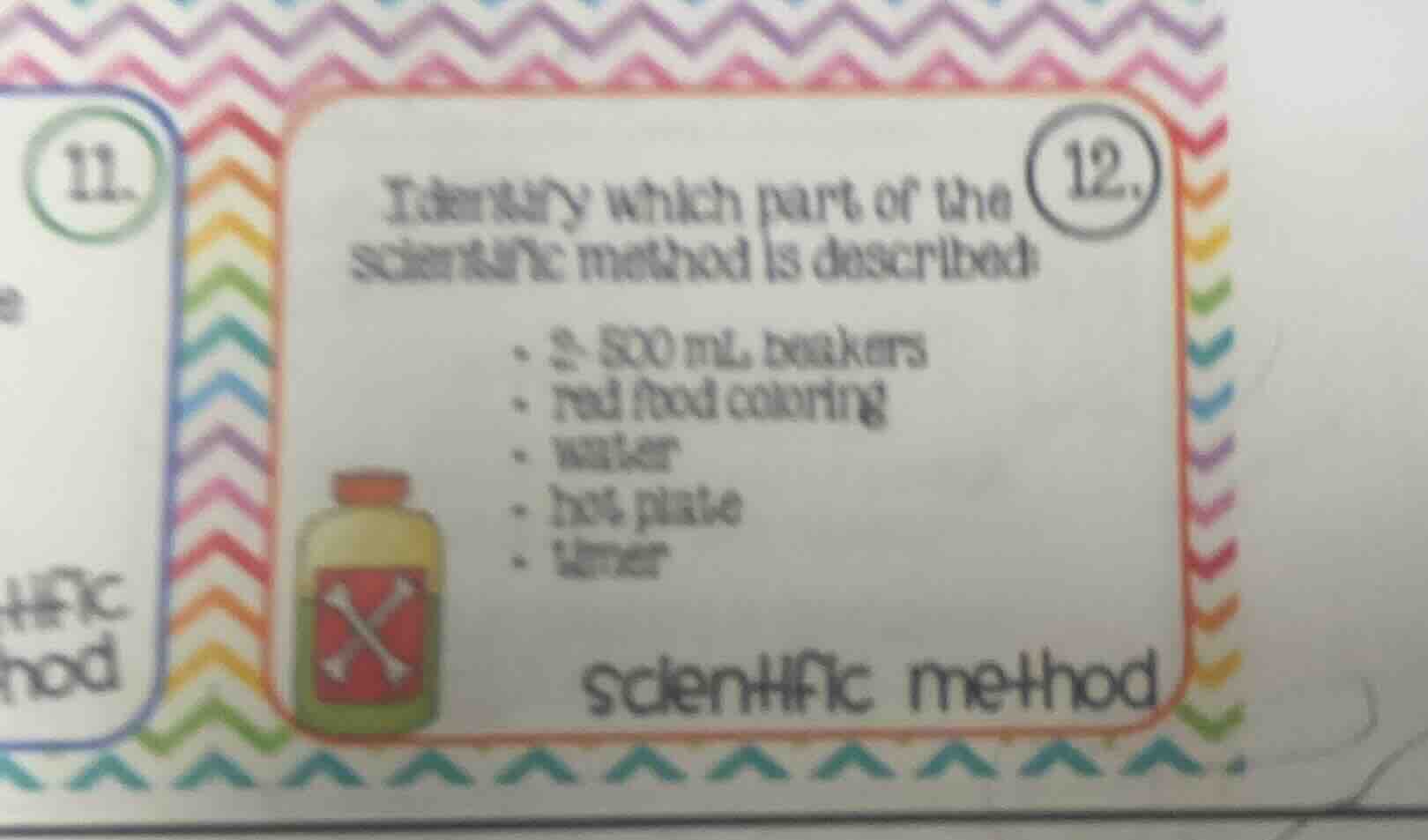 12. identify which part of the scientific method is described: - 2 - 50…