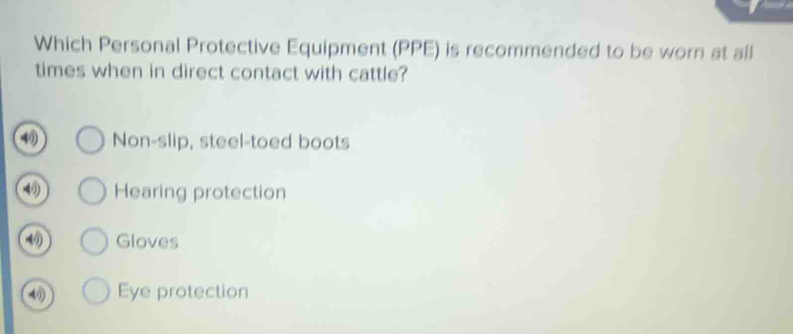 which personal protective equipment (ppe) is recommended to be worn at …