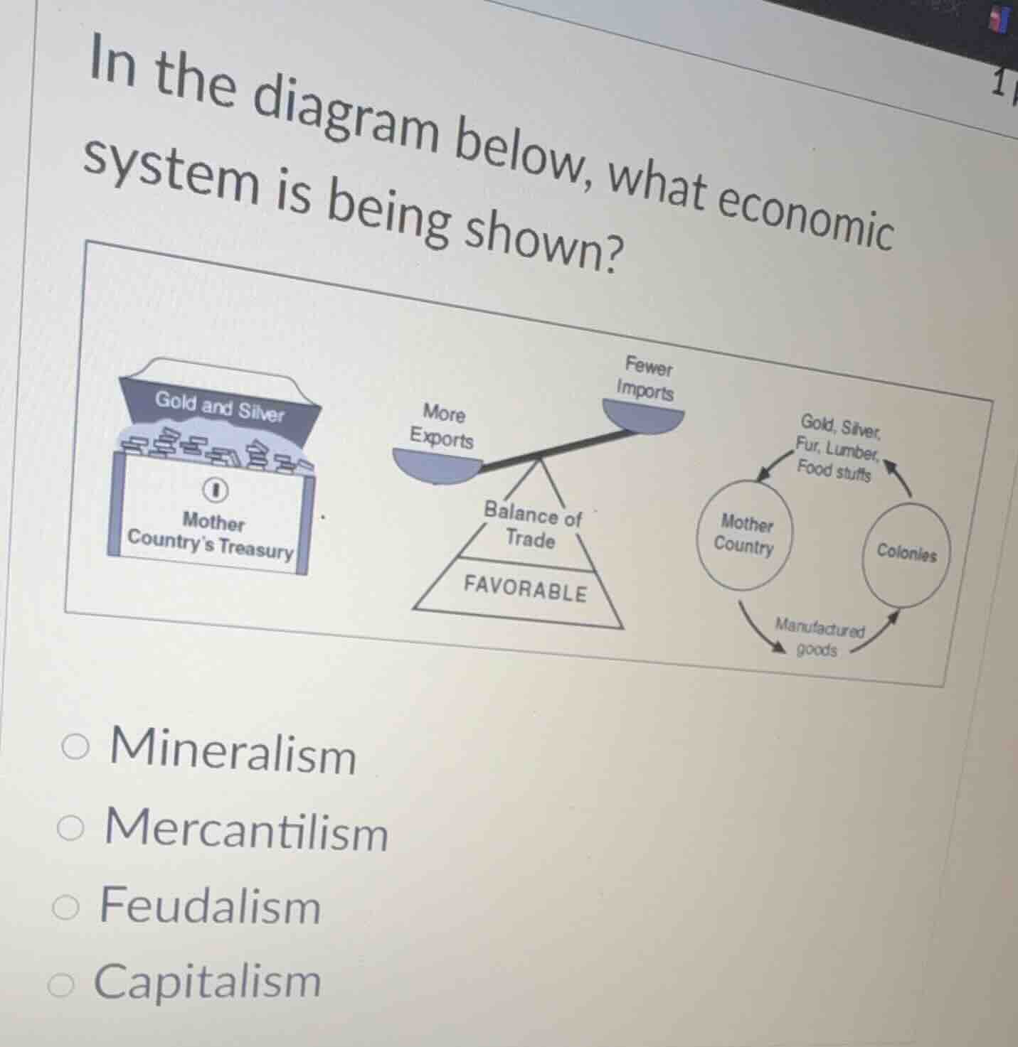 in the diagram below, what economic system is being shown? diagram cont…