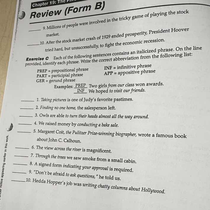 chapter 19: the review (form b) ____ 9. millions of people were involve…