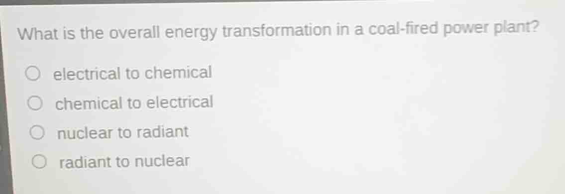 what is the overall energy transformation in a coal - fired power plant…