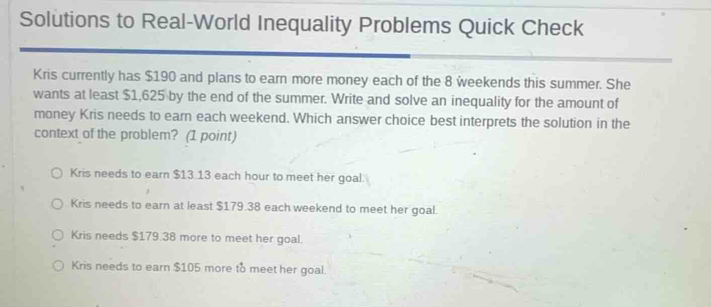 solutions to real - world inequality problems quick check kris currentl…