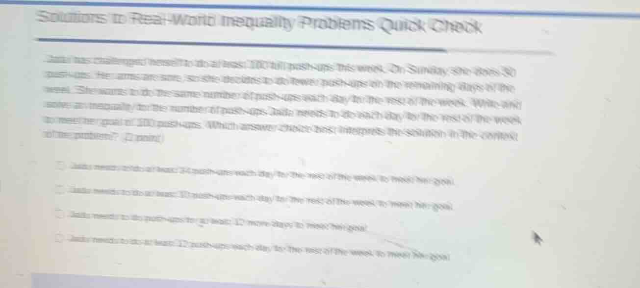 solutions to real - world inequality problems quick check lada has chal…