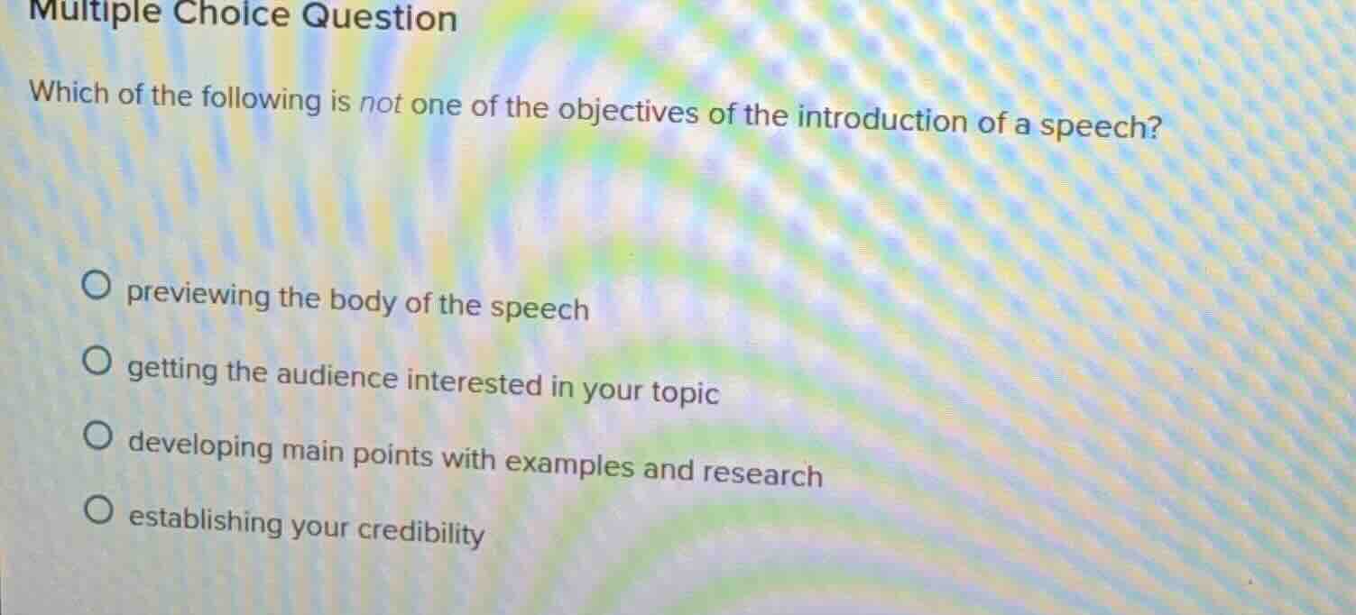 multiple choice question which of the following is not one of the objec…