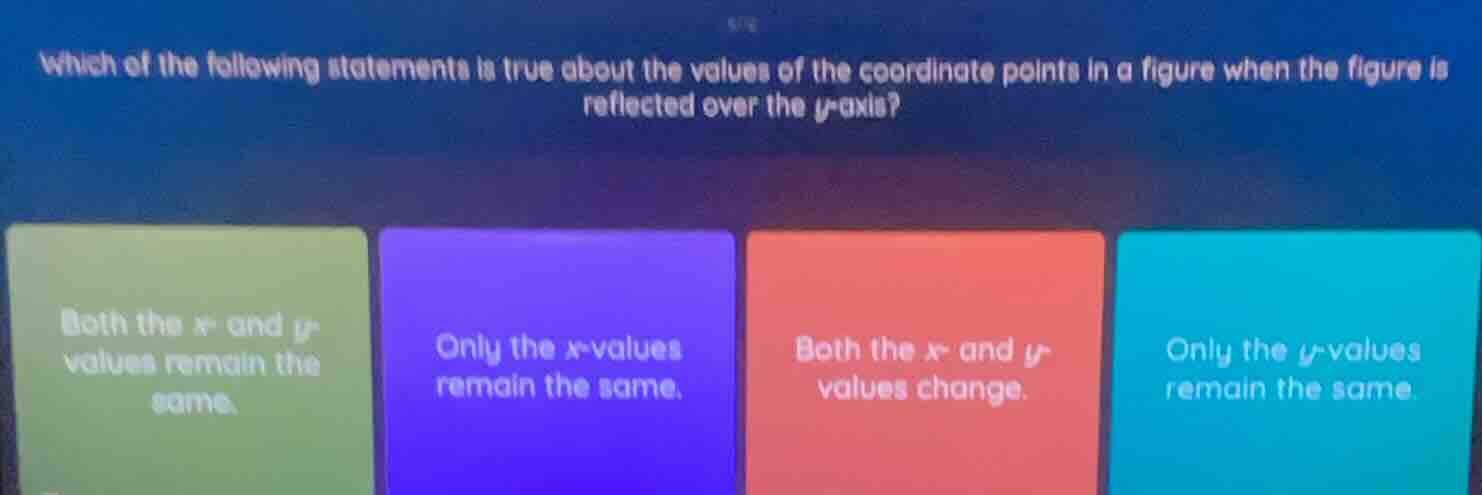 which of the following statements is true about the values of the coord…