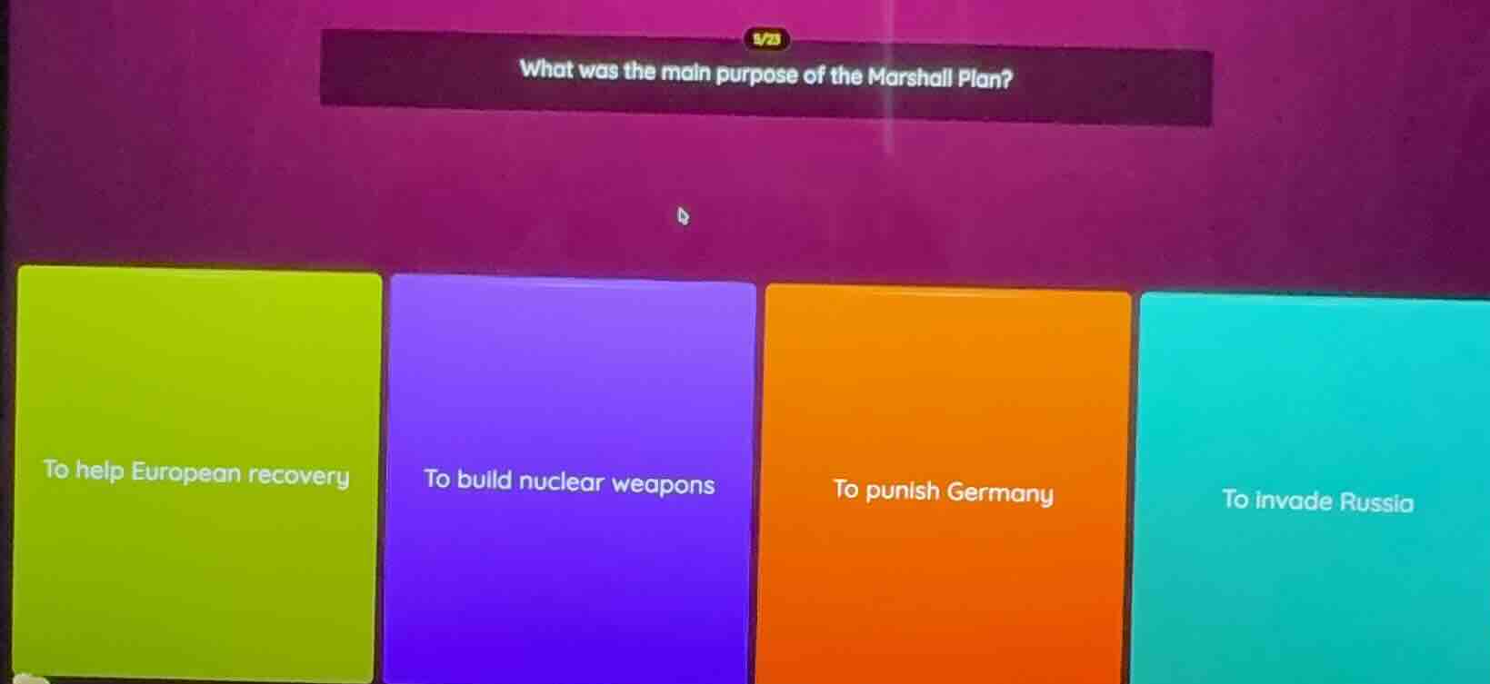 what was the main purpose of the marshall plan? to help european recove…
