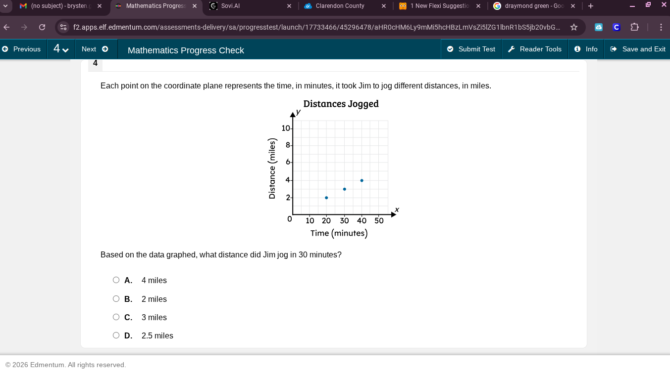 each point on the coordinate plane represents the time, in minutes, it …