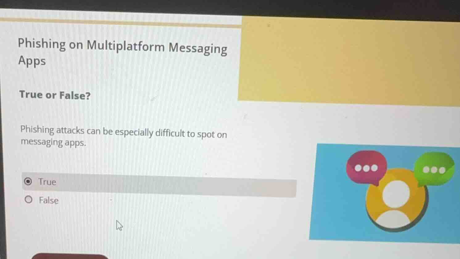 phishing on multiplatform messaging apps true or false? phishing attack…