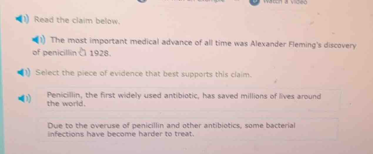 read the claim below. the most important medical advance of all time wa…
