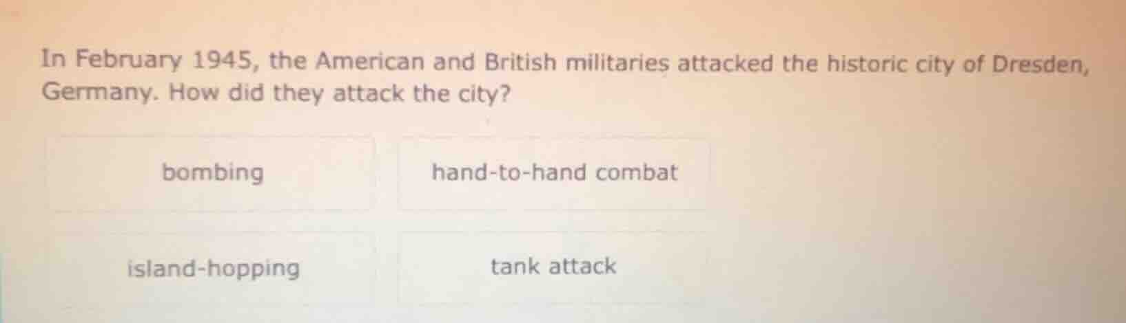 in february 1945, the american and british militaries attacked the hist…