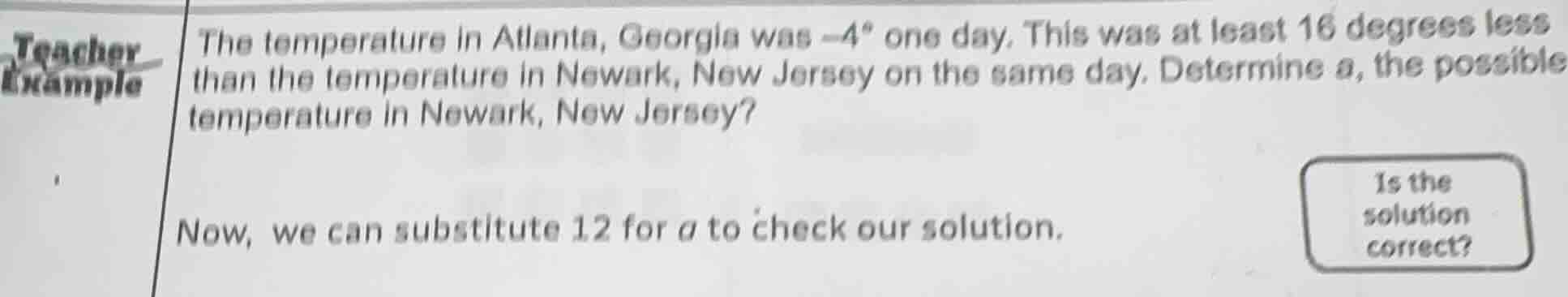 teacher example the temperature in atlanta, georgia was $-4^circ$ one d…