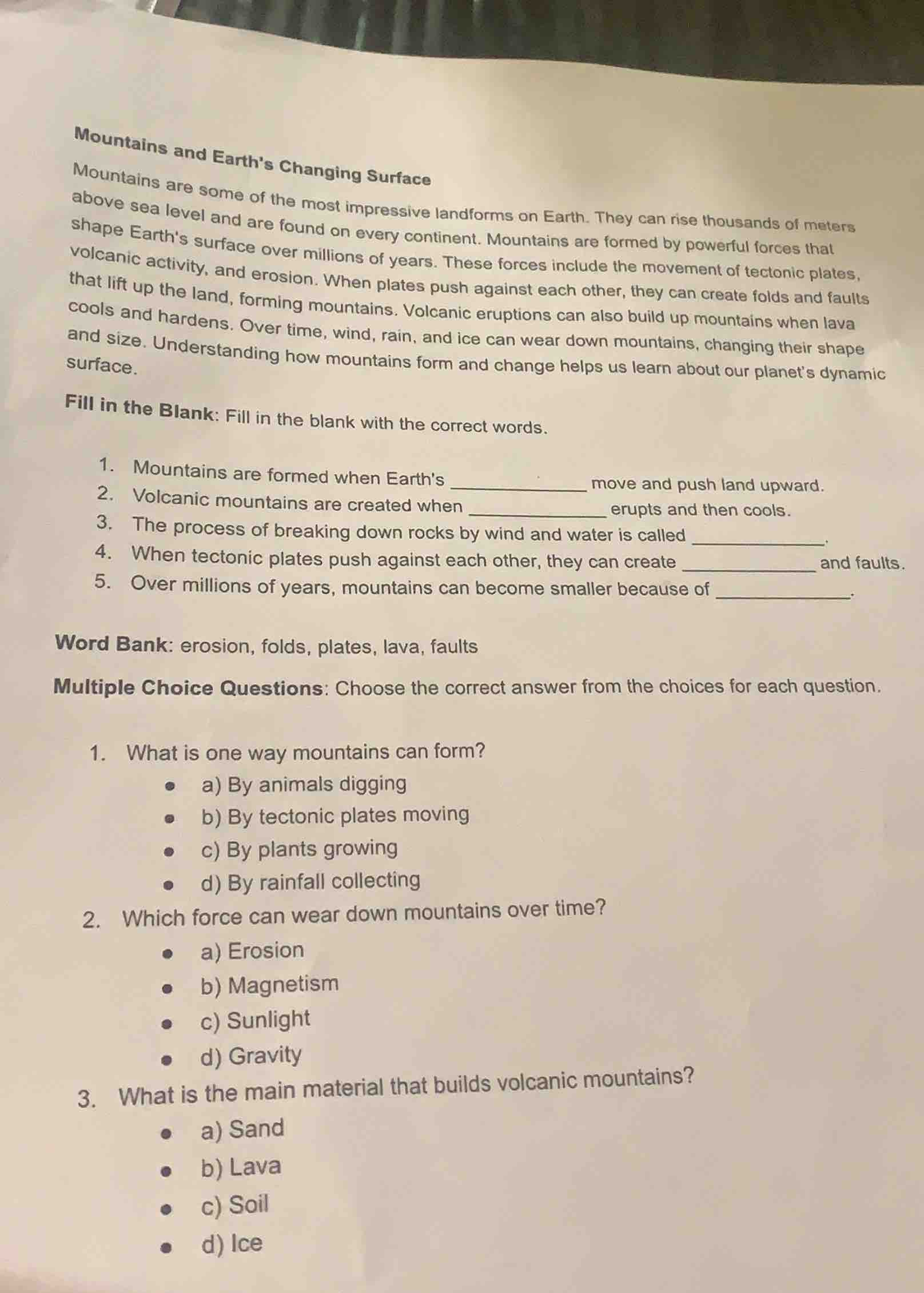 mountains and earths changing surface mountains are some of the most im…