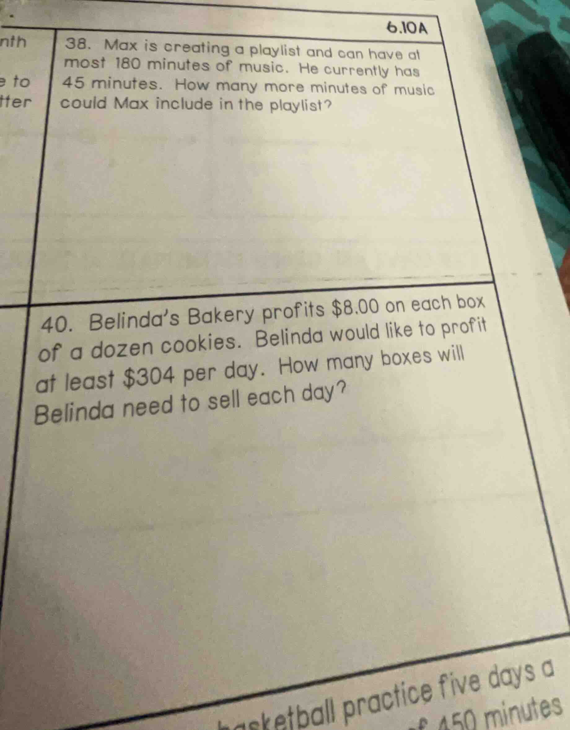 38. max is creating a playlist and can have at most 180 minutes of musi…