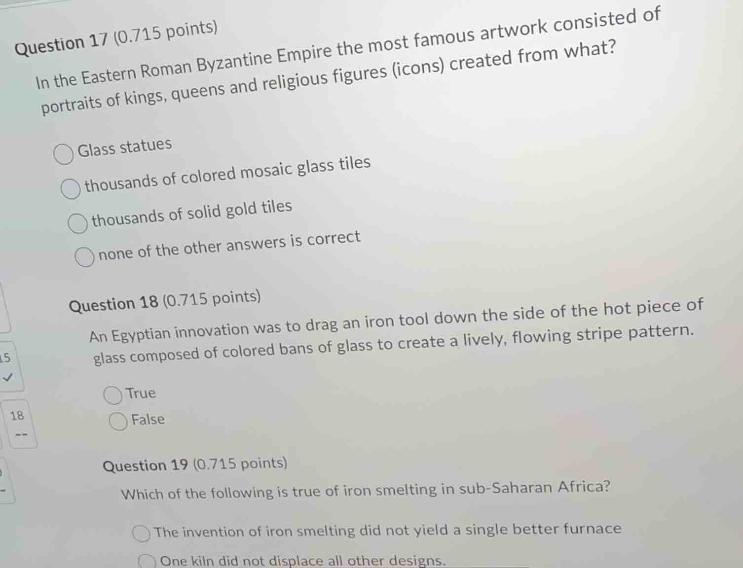 question 17 (0.715 points) in the eastern roman byzantine empire the mo…