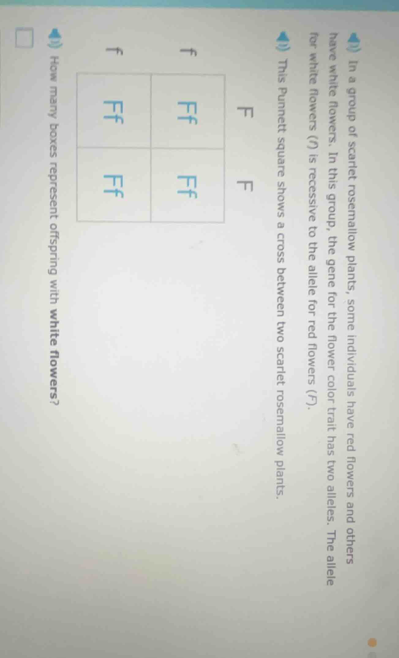 in a group of scarlet rosemallow plants, some individuals have red flow…