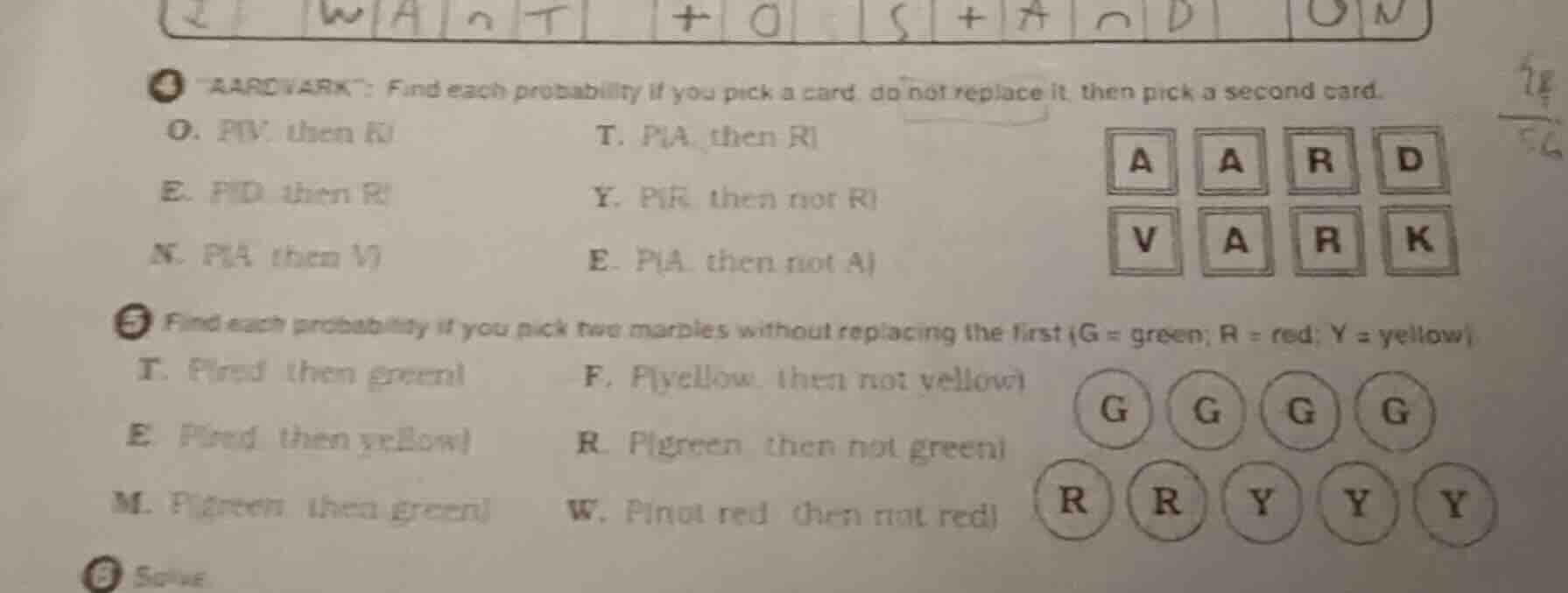 4 \aardvark\: find each probability if you pick a card, do not replace …