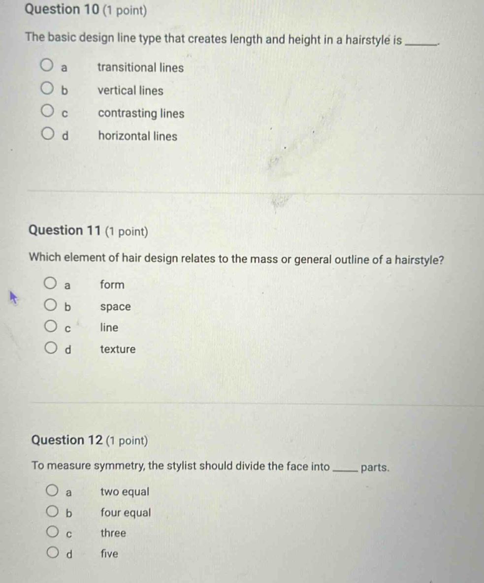 question 10 (1 point) the basic design line type that creates length an…