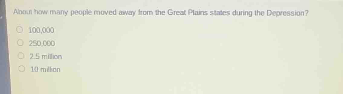 about how many people moved away from the great plains states during th…