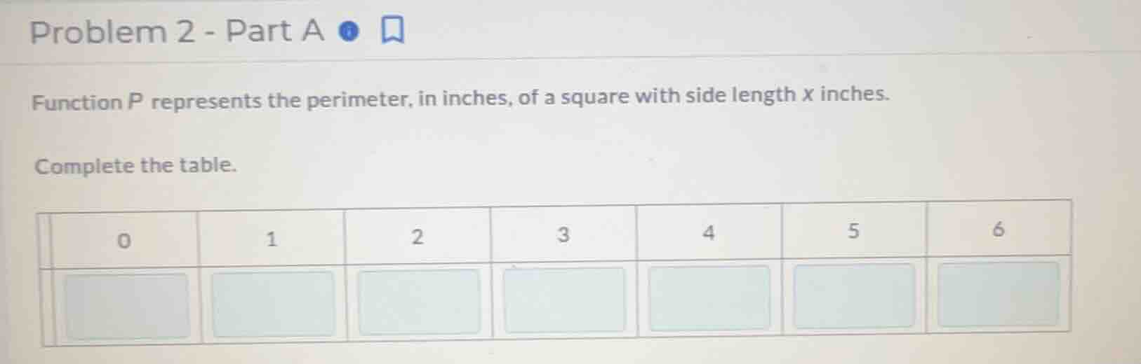 problem 2 - part a function p represents the perimeter, in inches, of a…