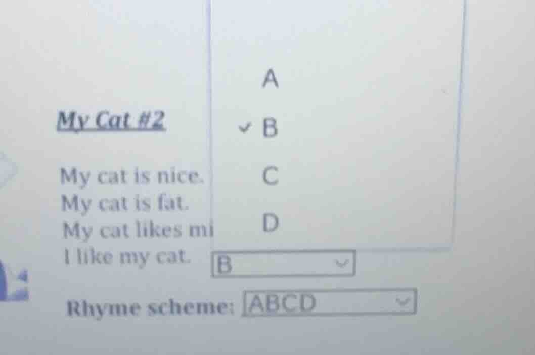 my cat #2 my cat is nice. my cat is fat. my cat likes mi i like my cat.…