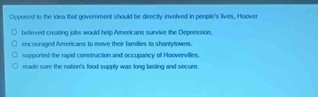 opposed to the idea that government should be directly involved in peop…
