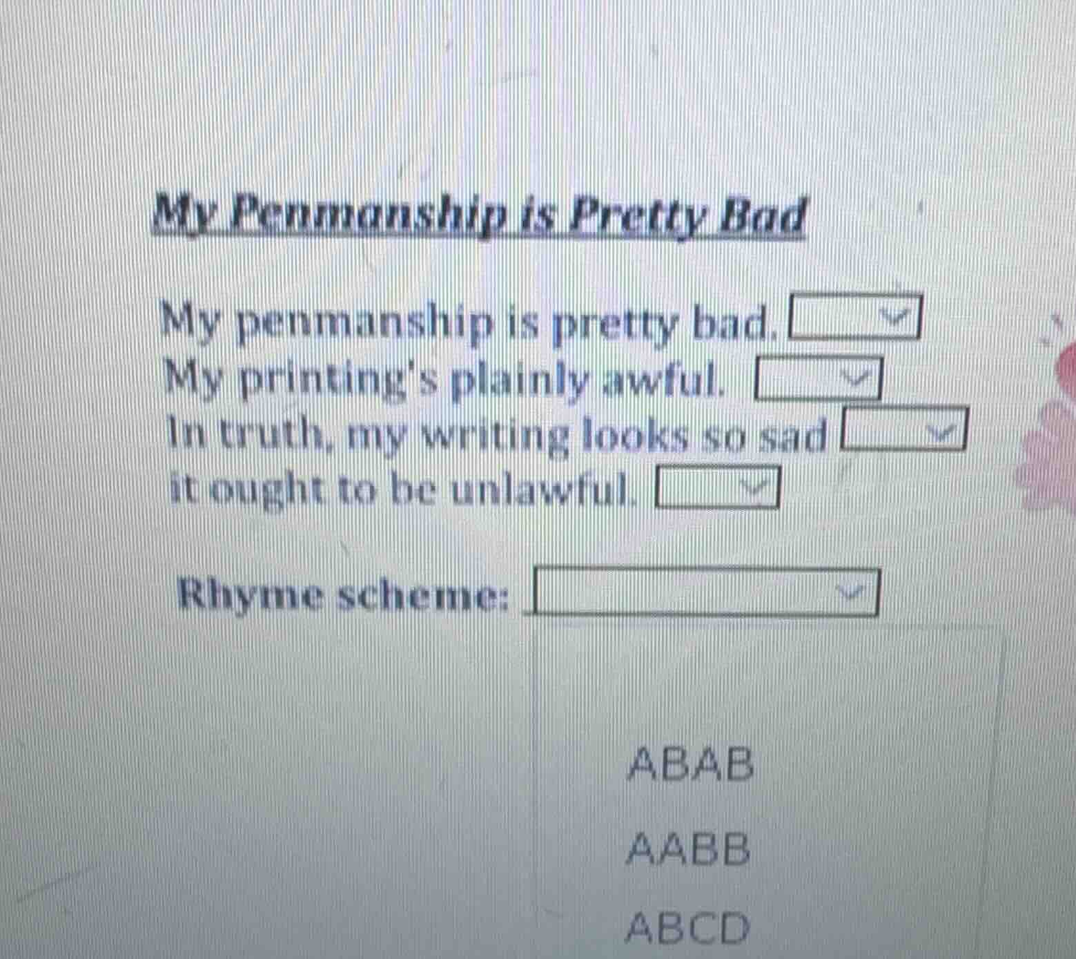 my penmanship is pretty bad my penmanship is pretty bad. my printings p…